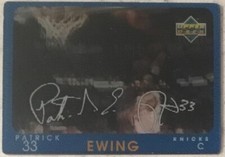 PATRICK EWING 1997-98 Upper Deck Diamond Vision Signature Moves #S18 Knicks HOF