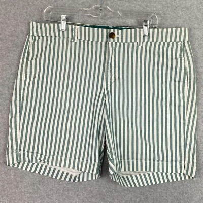 Pantalones Cortos Old Navy Para Mujer 16 Rayas Verdes Todos los Días Cortos Tiro Alto Elastizados Informales Foto 1 de 4