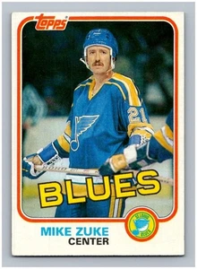 1981-82 Topps Mike Zuke #124 West #124W St Louis Blues NHL Ice Hockey VINTAGE - Bild 1 von 3