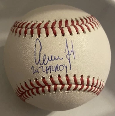 Autógrafo oficial de béisbol de las Grandes Ligas de Aaron Judge con inscripción - certificado de autenticidad global Foto 1 de 2