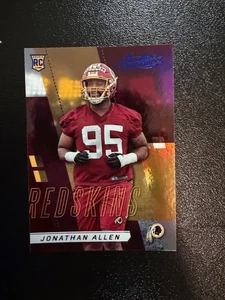2017 PANINI ABSOLUTE SPECTRUM BLUE INSERT RC CARD REDSKINS JONATHAN ALLEN #190 - Picture 1 of 1