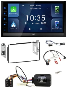JVC DAB Bluetooth Lenkrad USB 2DIN Autoradio für Nissan Qashqai J10 07-13 - Bild 1 von 12