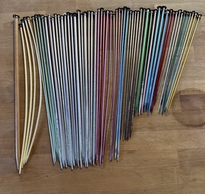 Lote De Colección De 59 Agujas De Tejer Mixtas Aleatorias - Imagen 1 de 16