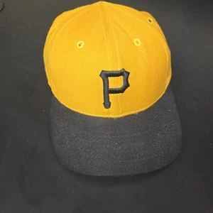 Vintage Pittsburgh Pirates Römerhut nicht verstellbar Größe 7 Lederband 100 % Wolle hergestellt in den USA - Bild 1 von 14
