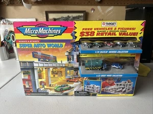 Micro Machines - Super Auto World Playset - 1997 - New - Factory Sealed Target - Picture 1 of 11