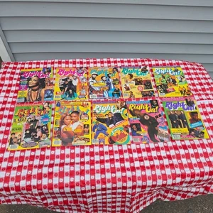 Lot Of 10 Vintage Right On Magazine 90s - Picture 1 of 11