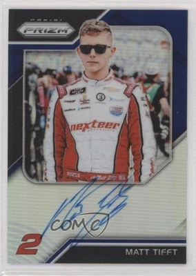 2018 Panini Prizm Driver Signatures Blue Prizm 3/15 Matt Tifft #DS-MT Auto - Image 1 of 3