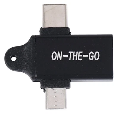 USB C zu USB 3.0 OTG Konverter USB 2 in 1 Typ C Micro-OTG Adapter C1P85453 - Bild 1 von 4