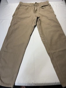 Carhartt Men’s Work Pants B159 Loose Fit 32x30 Tan Utility Carpenter Canvas - Picture 1 of 11