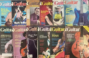 Lot (12) Guitar Player Magazine 1982 1983 Iron Maiden Frank Zappa Eddie Cochran - Picture 1 of 9