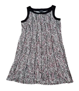 PERCEPTIONS Womens Plus Size 2X Sleeveless Pin Tucked Stretch Midi Tank Dress - Picture 1 of 6