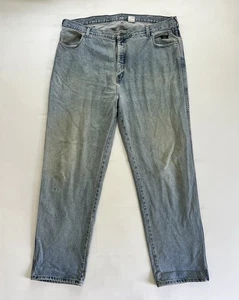 VTG Harley Davidson Relaxed Fit Straight Leg Denim Jeans 46x36 Cotton Light - Picture 1 of 10