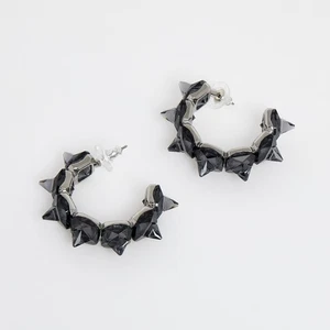 Swarovski Ortyx Creolen Grau Kristall Rhodiniert Unisex 5613681 - Bild 1 von 7