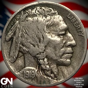 1919 D Buffalo Nickel Z5654 - Picture 1 of 2
