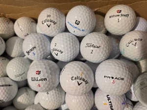 100 GOLFBÄLLE MARKEN MIX + GEBRAUCHT, GEWASCHEN + GUT ERHALTEN  Golfball Golf - Bild 1 von 1