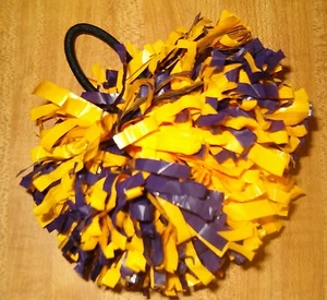 Hair Shoe Cheerleader Mini Pom Poms Hair Ponytail Bow .. U Choose Color...NWT - Bild 1 von 38