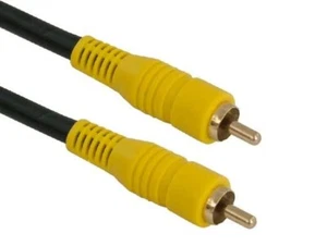 Cable de video compuesto RCA macho a macho RG-59U -6 pies/12 pies/25 pies/50 pies - Imagen 1 de 2