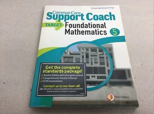 Common Core Support Coach Target Foundational Mathematics Grade 5 New - Picture 1 of 5