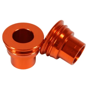 RHK Front Axle Spacers for Husaberg FE 550 E 2004-2008 >Orange - Picture 1 of 1