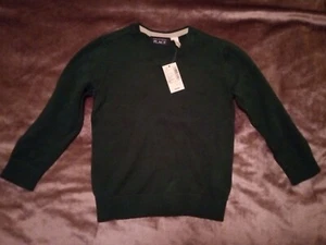 The Children's Place 3t Boys Pullover Hunter Green V neck Long Sleeve Sweater - Picture 1 of 3