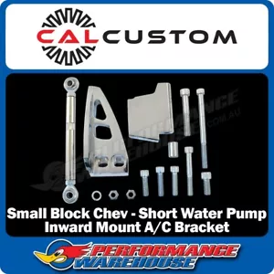 Cal Custom Small Block Chev Air Conditioning Bracket suit Short Water Pump - Picture 1 of 2
