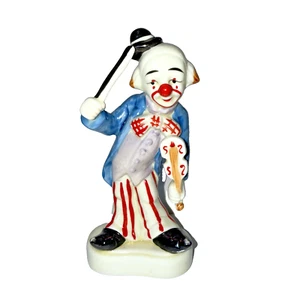 Vintage Homco Keramik Porzellan Clown spielt Violine 6" - Bild 1 von 8