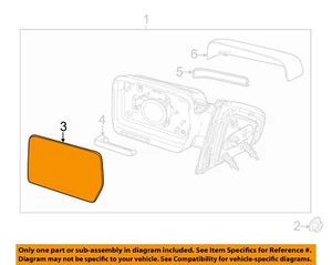 FORD OEM 11-14 F-150 Outside Mirrors-Front Door-Mirror Glass Right BL3Z17K707A - Picture 1 of 2