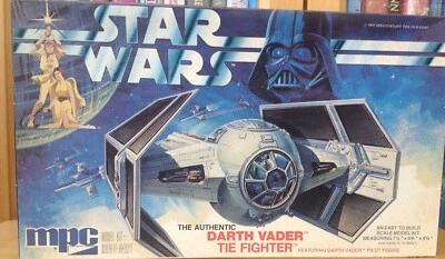 MPC Star Wars Darth Vader's Tie-Fighter Vintage Model Kit 1-1915, Complete - Image 1 of 4