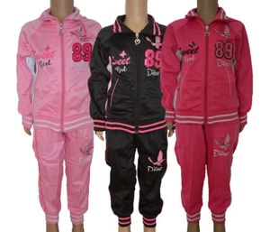 Kinder Sportanzug  Mädchen Traininganzug Fitness Freiseit Gr.  98/104 /S-11 - Bild 1 von 3