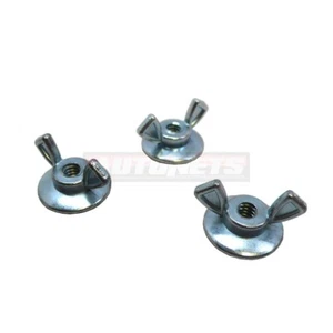 3 piezas Limpiador de aire de acero zinc Tuerca de ala 1/4-20 Carburador Chevy Mopar Ford SBC BBC - Imagen 1 de 1