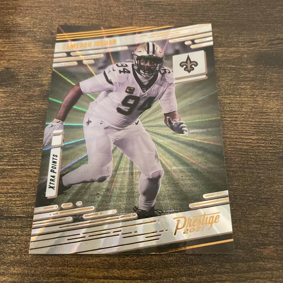 2021 Panini Prestige Sunburst Xtra Points Cameron Jordan New Orleans Saints  - Image 1 of 2