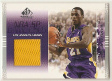 KAREEM RUSH JERSEY 2003-04 SP GAME USED 42 LOS ANGELES LAKERS  MISSOURI