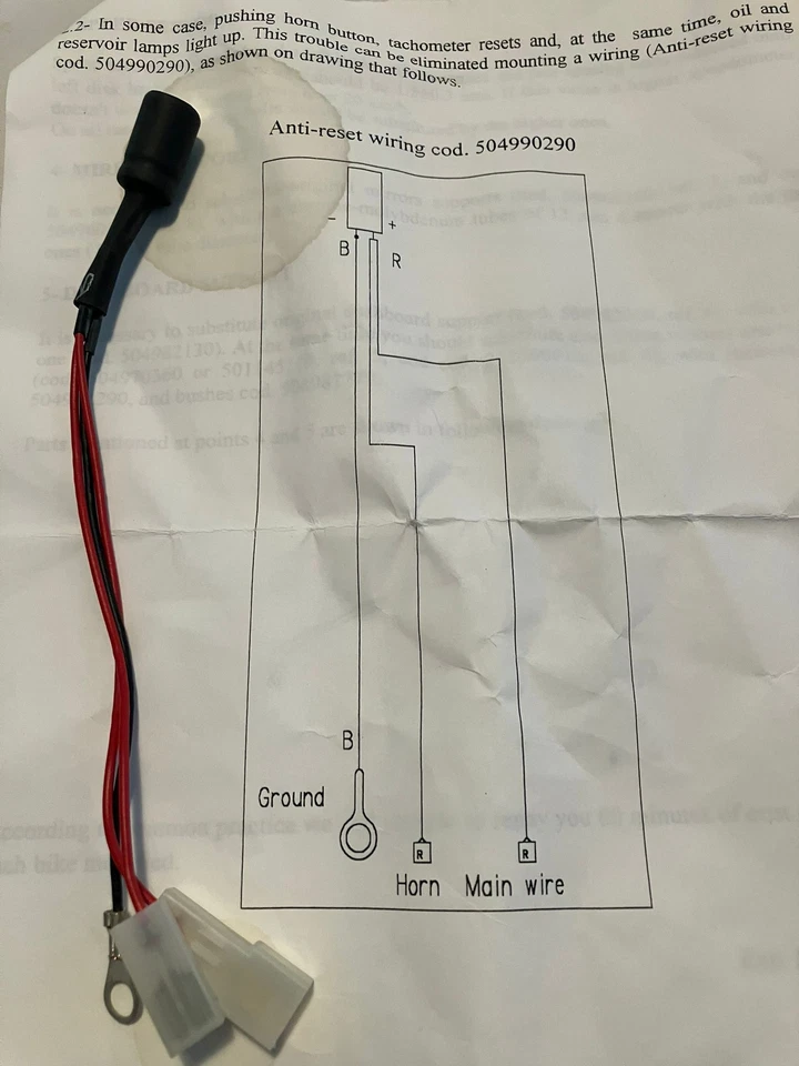 Instrumentos de cabina de modificación Bimota SB6R 504990290 Foto 1 de 1