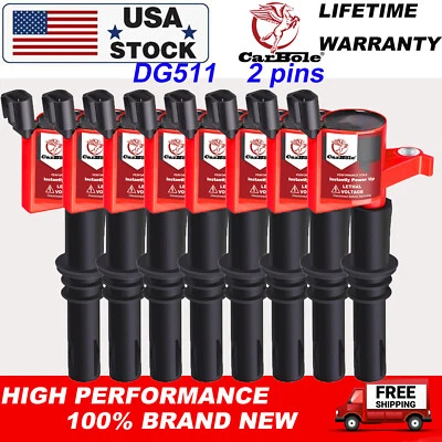 8Pack Ignition Coils For Ford F-150 4.6L 5.4L 2004 2005 2006 2007 2008 2009 2010 - Image 1 of 4