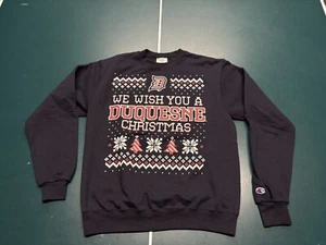 Sudadera Duquesne Dukes NCAA Campeón Estilo Navidad Cuello Redondo Talla Mediana  - Imagen 1 de 6