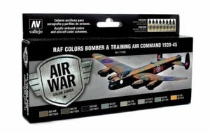 Vallejo VAL71145 RAF and FAA BOMBER AIR COMMAND AND TRAINING Paint Set New - Picture 1 of 1
