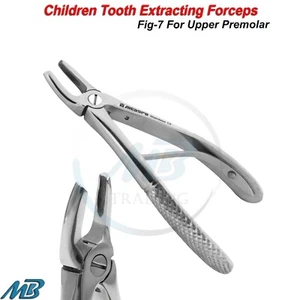 Dental Fig.7 Extracting Forceps Upper Premolars Pediatric Surgical Tooth Tools - Picture 1 of 5