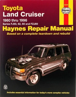 Toyota Land Cruiser FJ60, 62, 80, FZJ80  1980-1996 Workshop Repair Manual 92056 - image 1 of 2