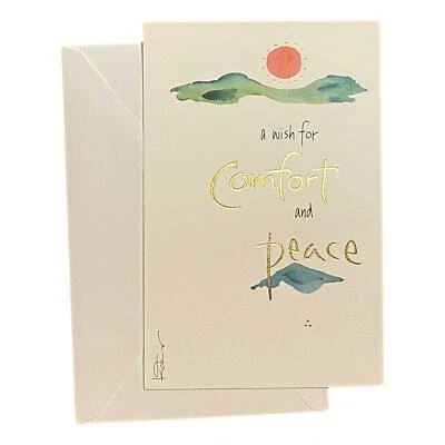 Sympathy Greeting Card for Loved Ones, Family and Friends - A wish for Comfort a Foto 1 de 2