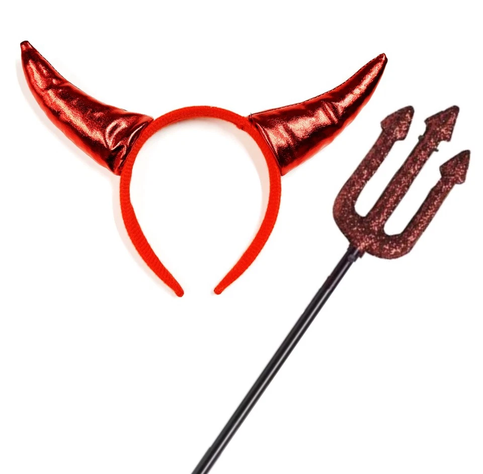 Devil Horns Trident Devil Costume Fancy Dress Halloween Costume Party Accessory - Изображение 1 из 1