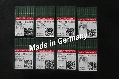 Nähmaschinennadeln Groz Beckert Ledernadel Rundkolben 134-35 LR