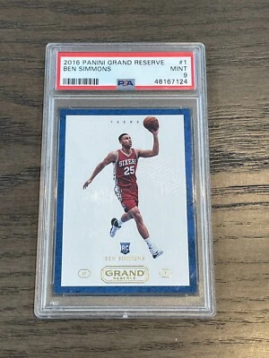 2016-17 Panini Grand Reserve Ben Simmons RC #1 PSA 9 Philadelphia 76ers RARE - Image 1 of 2