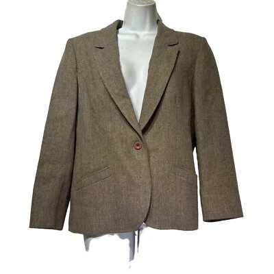 Pendleton USA Brown Wool Blazer Jacket Women’s Vintage Size S - Image 1 of 3