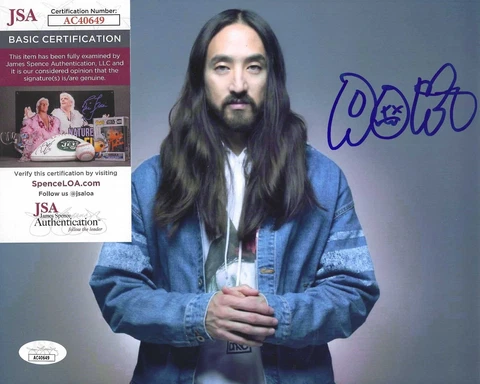 Steve Aoki Signed 8x10 Photo w/ JSA COA #AC40649 Cover