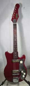 Chitarra elettrica vintage anni '60 Strad-O-Lin corpo solido pellicola oro PU Fujigen Giappone - Foto 1 di 12