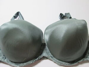 Wacoal Bra Size 38DDD Dusty Green Underwired Lined T-Shirt Adjustable Lace