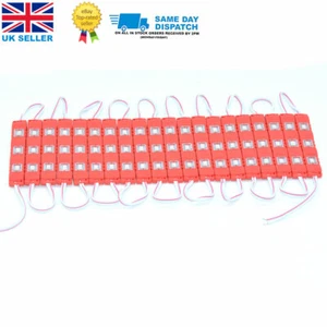 20 x 3 LED ROT 5730 SMD Modul Einspritzung 12V Schild Front Shop Board Wasserdicht - Bild 1 von 6