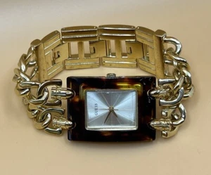 GUESS Damen Tankuhr goldfarben Schildpatt 28 mm 7,25 Zoll - Bild 1 von 8