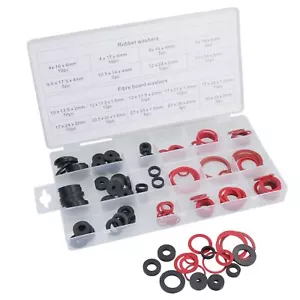 141pz Set Assortimento Lavatrici Sigillanti Gomma e Fibra Sigillatori Lavatrici - Foto 1 di 5