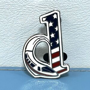 Walt Disney World Pin Character Icon Letter “d” Patriotic Monorail 2005